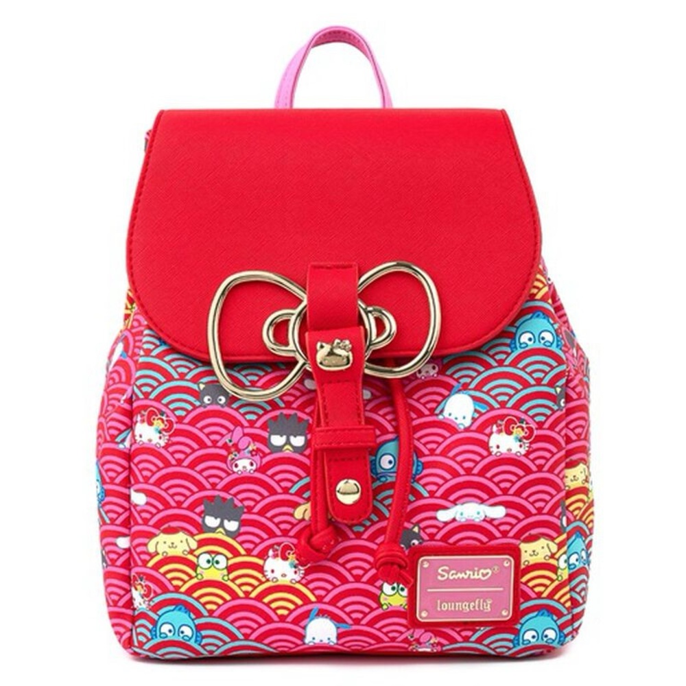 Loungefly x Sanrio 60th Anniversary Gold Bow Backpack